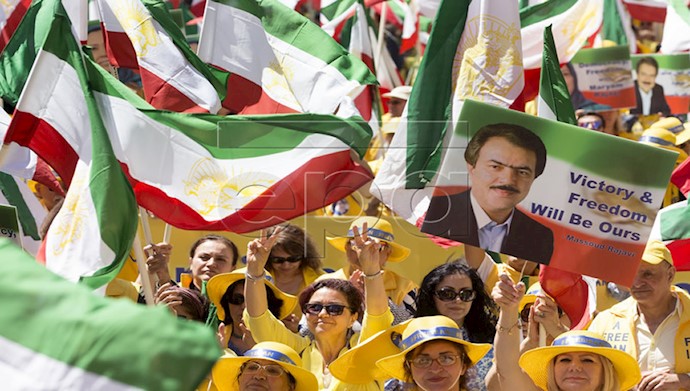 تظاهرات بزرگ ایرانیان در واشنگتن ۱+۴