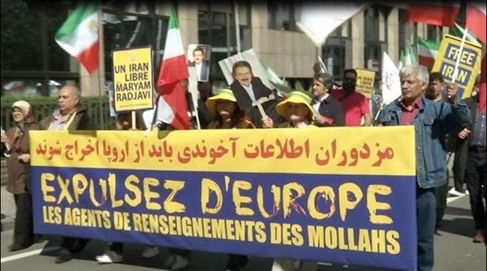 تظاهرات بزرگ ایرانیان در بروکسل - ۲۵خرداد۹۸