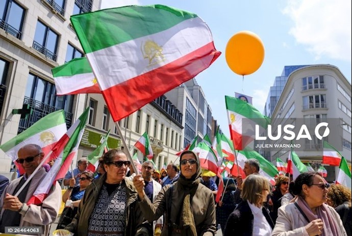 سایت لوسا (آژآنس خبرگزاری پرتغال) - تظاهرات ایرانیان در بروکسل ۲۵خرداد۹۸