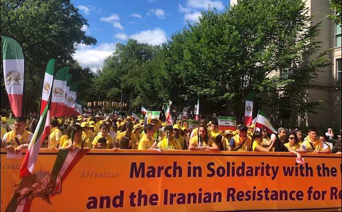 تظاهرات ایرانیان در واشنگتن - ۳۱خرداد۹۸