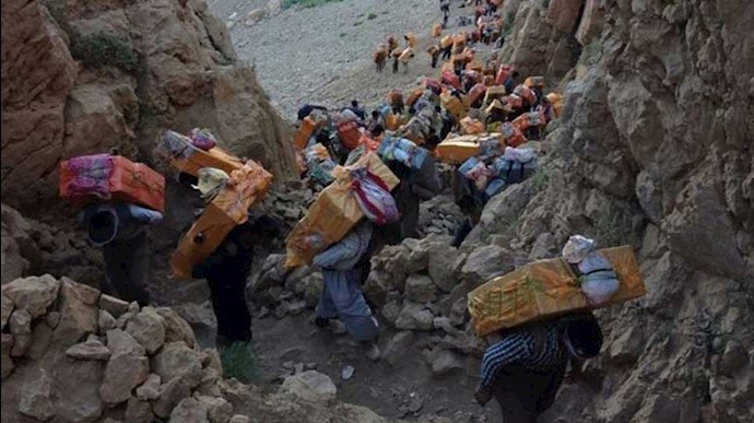 کولبران در منطقه کردستان 