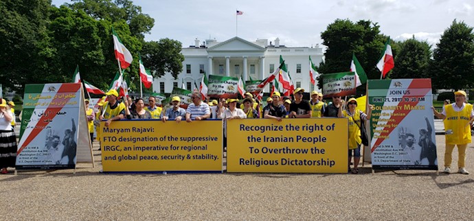 تظاهرات ایرانیان آزاده در واشنگتن 