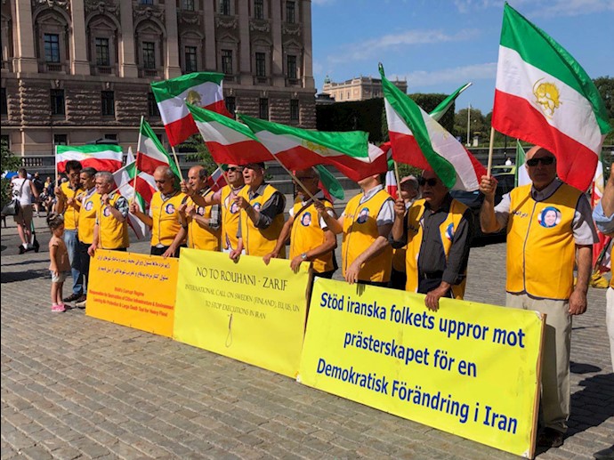 تظاهرات ایرانیان آزاده در استکهلم -مقابل پارلمان سوئد 
