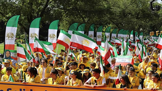 تظاهرات ایرانیان  در  واشنگتن 