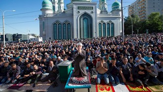 روسیه - برگزاری نماز  عید فطر
