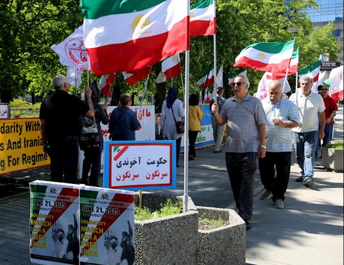 تظاهرات ایرانیان آزاده در تورنتو کانادا 