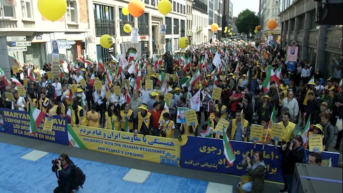 تظاهرات بزرگ ایرانیان در بروکسل  - ۲۵خرداد۹۸