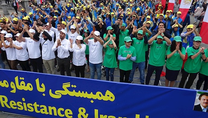 تظاهرات در لندن - برای ایران آزاد - همبستگی با قیام و مقاومت مردم ایران - ۵مرداد۹۸