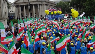 تظاهرات در لندن - برای ایران آزاد - همبستگی با قیام و مقاومت مردم ایران