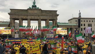 تظاهرات بزرگ در برلین برای ایران آزاد - ۱۵تیر۹۸