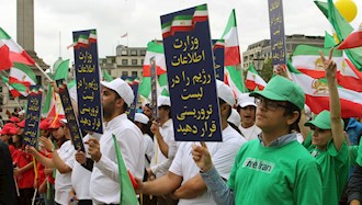 تظاهرات در لندن - برای ایران آزاد - همبستگی با قیام و مقاومت مردم ایران
