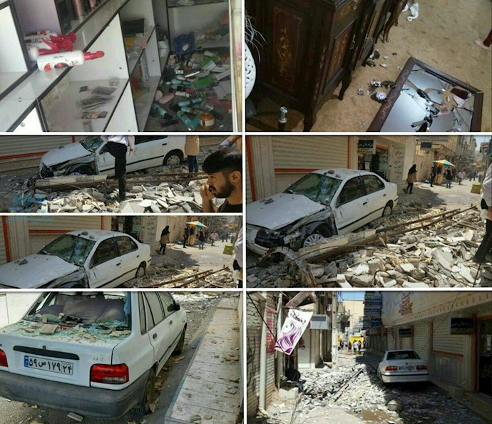 تصاویری از زلزله مسجدسلیمان