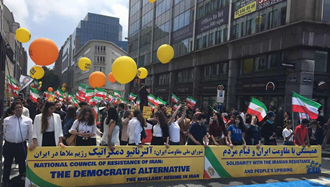 تظاهرات بزرگ ایرانیان در بروکسل 