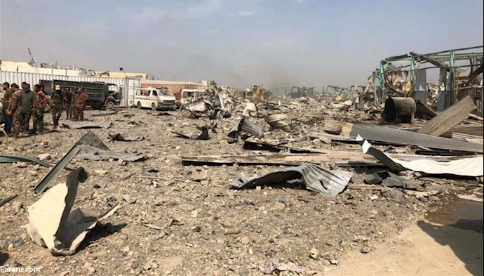 انفجار در پایگاه حشدالشعبی مزدوران  وابسته به رژیم ایران در عراق