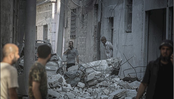بمباران ادلب توسط رژیم اسد