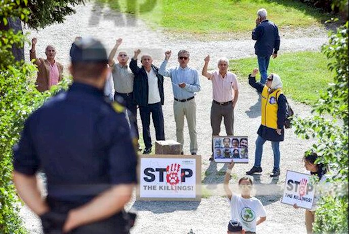 خبرگزاری تصویری آسوشیتدپرس - تظاهرات ایرانیان در سوئد