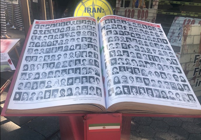 نیویورک ـ آکسیون اعتراضی ایرانیان آزاده در تظاهرات نه به روحانی- ۳مهر۹۸