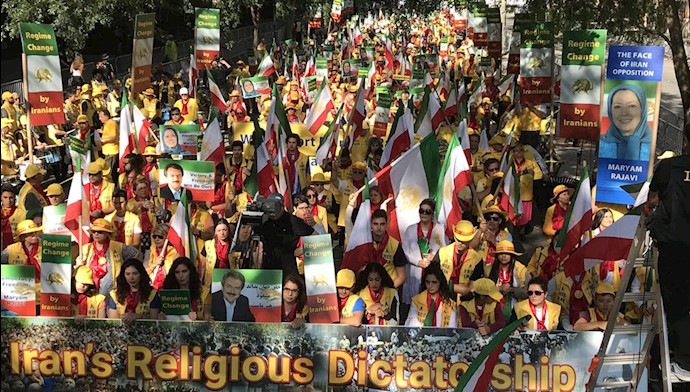 دومین روز تظاهرات در نیویورک - نه به روحانی - ۳مهر۹۸