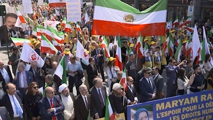 تظاهرات ایرانیان آزاده در بروکسل ـ ۲۵خرداد ۹۸