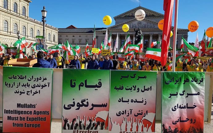 خروش ایرانیان آزاده در مونیخ ـ ۲۸بهمن ۹۷