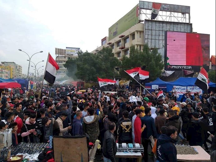 تظاهرات میلیونی در عراق - بغداد - ورودی سعدون-۲۰دیماه۹۸