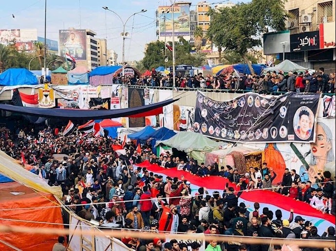 تظاهرات میلیونی در عراق - میدان تحریر بغداد -۲۰دیماه۹۸