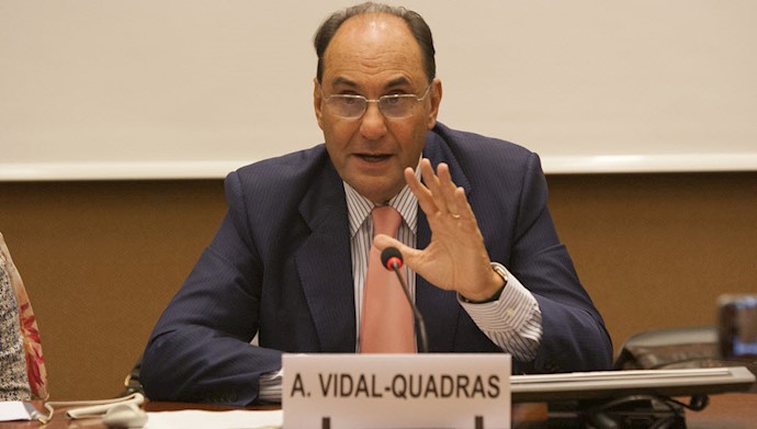دکتر آلخو ویدال کوادراس ـ رئیس کمیتة بین‌المللی در جستجوی عدالت 
