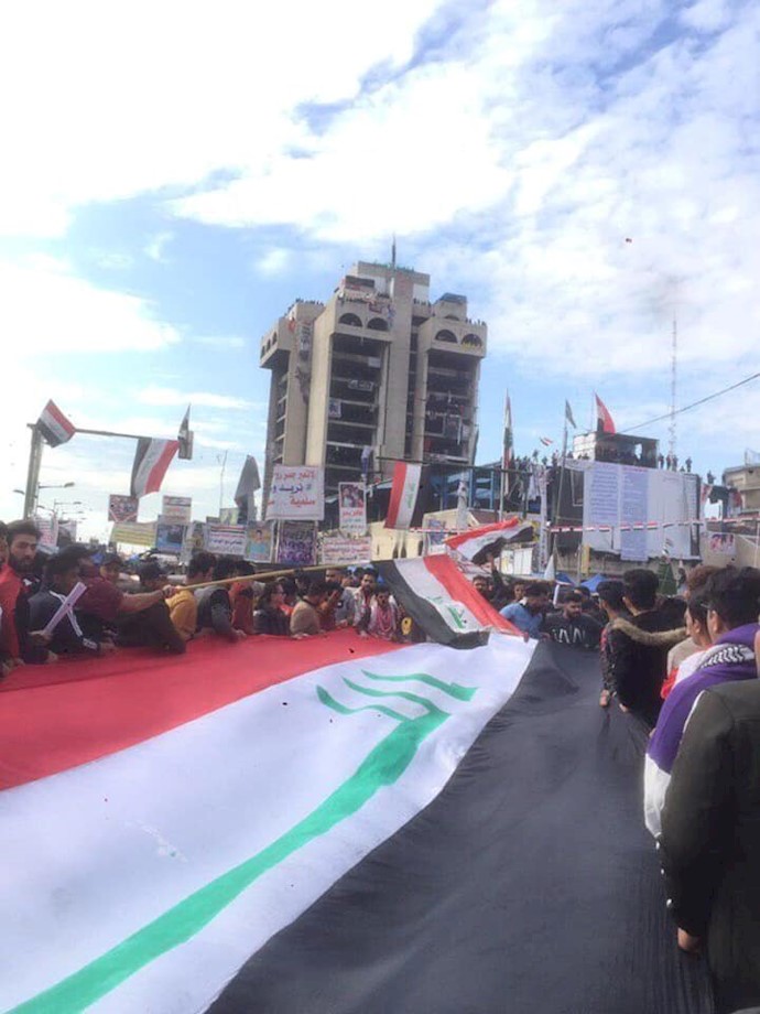 تظاهرات میلیونی در عراق - میدان تحریر بغداد -۲۰دیماه۹۸