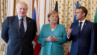 رهبران سه کشور اروپایی، فرانسه، آلمان و انگلستان