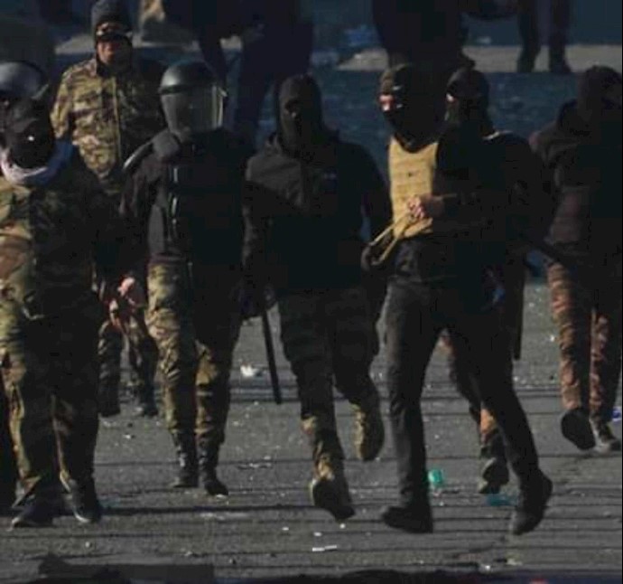 حمله نیروهای سرکوبگر دولتی به‌میدان وثبه و خلانی در بغداد