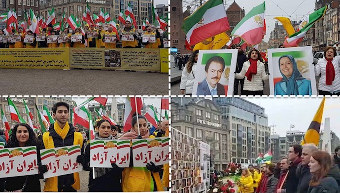 خروش ایرانیان آزاده در آمستردام -هلند