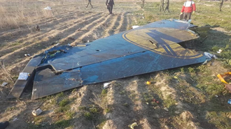 قطعات سرنگون شده هواپیمای اوکراینی