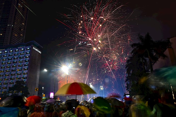 جشن سال نو میلادی ۲۰۲۰- جاکارتا - اندونزی