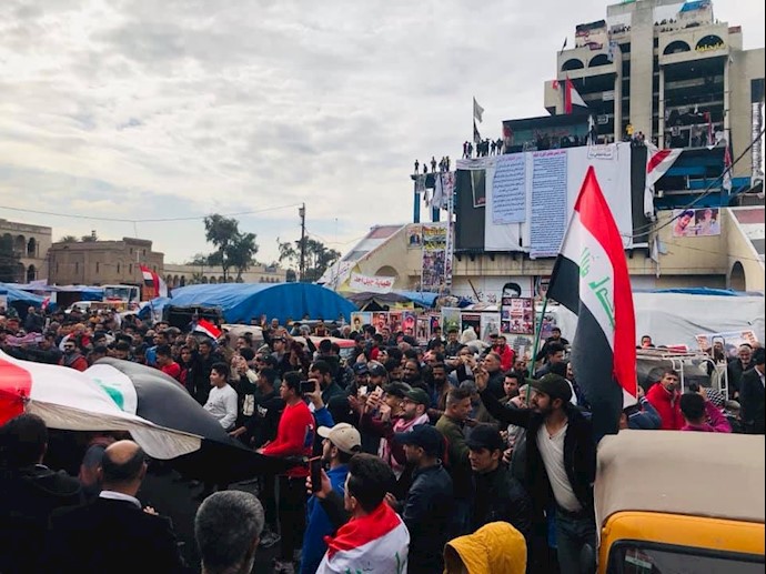 تظاهرات مردم بغداد در میدان تحریر