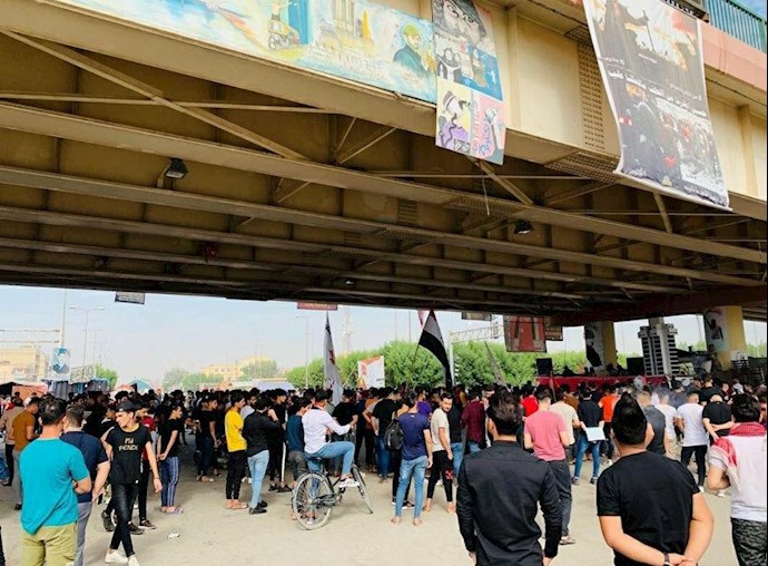 تظاهرات مردم و جوانان عراقی در بابل به‌مناسبت سالگرد قیام - 0