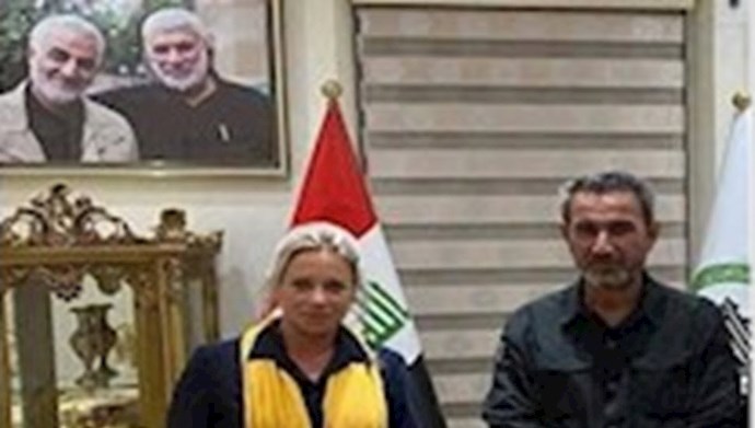 دیدار  پلاسخارت رئیس هیأت سازمان ملل در عراق با عبدالعزیز المحمداوی سرکرده حزب الله عراق