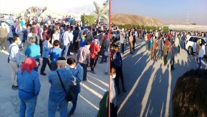 اعتصاب نیروهای پترو پالایش لامرد شیراز در اعتراض به عدم دریافت حقوق معوقه