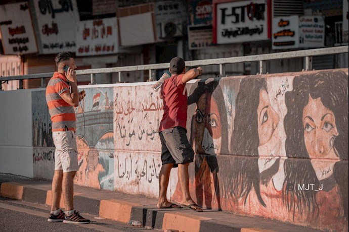 آمادهسازیها برای تظاهرات میلیونی اکتبر عراق - رنگ آمیزی میدانها و .. - 9 آمادهسازیها برای تظاهرات میلیونی اکتبر عراق - رنگ آمیزی میدانها و .. - 9