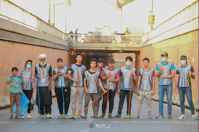 آمادهسازیها برای تظاهرات میلیونی اکتبر عراق - رنگ آمیزی میدانها و .. - 6 آمادهسازیها برای تظاهرات میلیونی اکتبر عراق - رنگ آمیزی میدانها و .. - 6