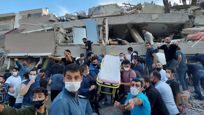 زلزله در ازمیر ترکیه