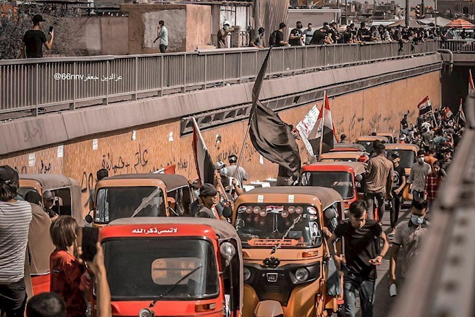 تظاهرات در بغداد و سایر استانها در سالگرد انقلاب اکتبر عراق - 0