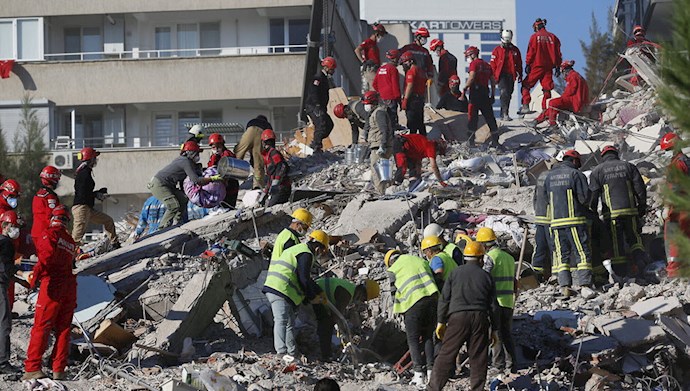 زلزله در ازمیر ترکیه