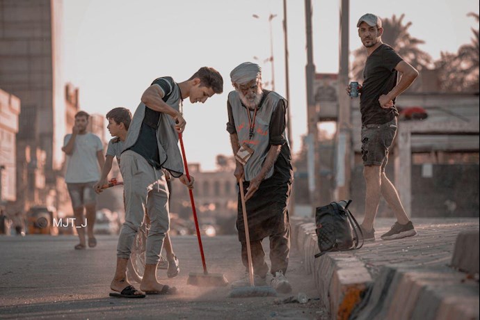 آمادهسازیها برای تظاهرات میلیونی اکتبر عراق - رنگ آمیزی میدانها و .. - 13 آمادهسازیها برای تظاهرات میلیونی اکتبر عراق - رنگ آمیزی میدانها و .. - 13