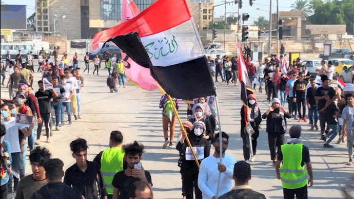 تظاهرات دانشجویان قیام‌کننده در عراق