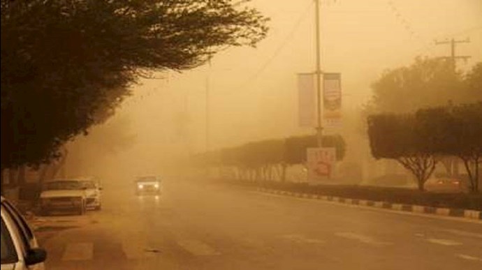 گرد و غبار در شهرهای خوزستان
