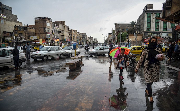 بارش باران و آبگرفتگی در اهواز - 1