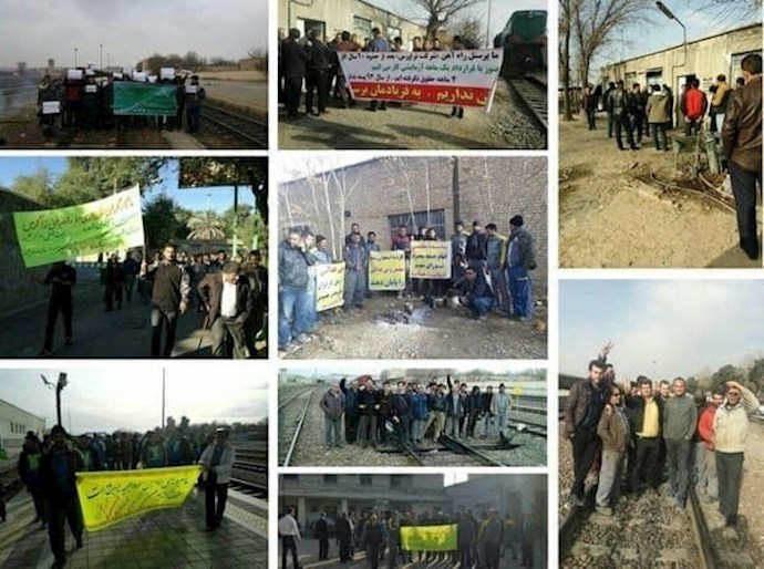 -اعتصاب کارگران راه‌آهن