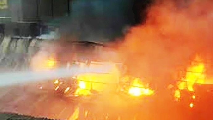 انفجار مهیب در کارخانه فولاد در اردستان
