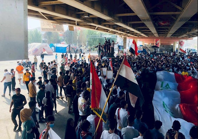 تظاهرات مردم و جوانان عراقی در بابل - ۱۱آبان۹۹ - 5