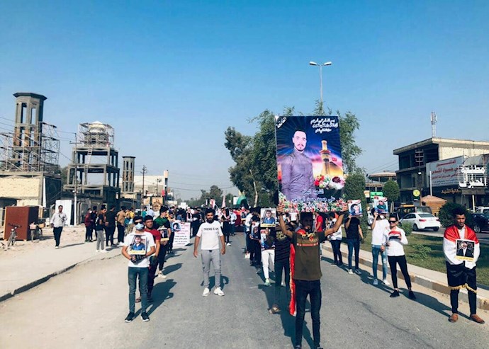 تظاهرات مردم و جوانان عراقی در بابل - ۱۱آبان۹۹ - 1